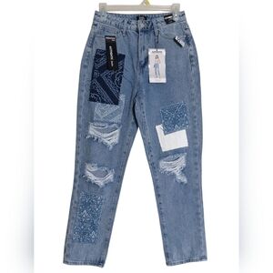 Simple Society Jeans Straight Super High Rise Size 3 vintage look